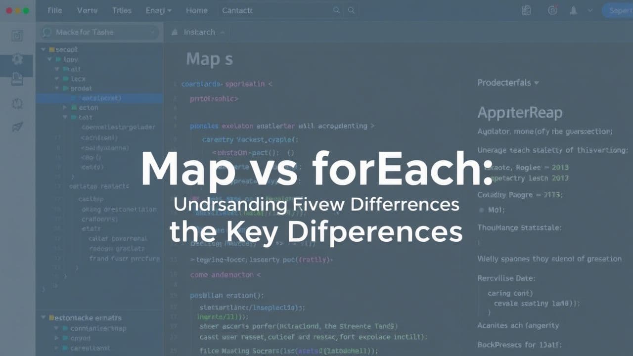 Map vs forEach: Understanding the Key Differences